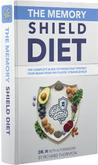 MemoVolt bonus ebook cover for The Memory Shield Diet, a guide to food and brain health.