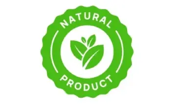 Natural ingredients leaf badge