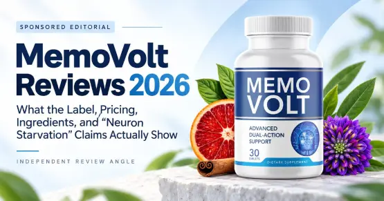 MemoVolt dietary supplement bottle